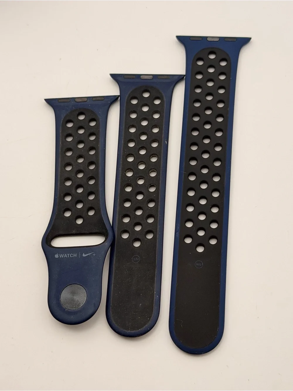 Nike Apple Watch Band, Limited, Blue & Black, 38/40/41mm, S/M & M/L, used
